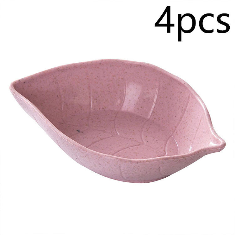 Small Straw Leaves Saucer Creative Snacks Plate Japanese Style Tableware Vinegar Dish