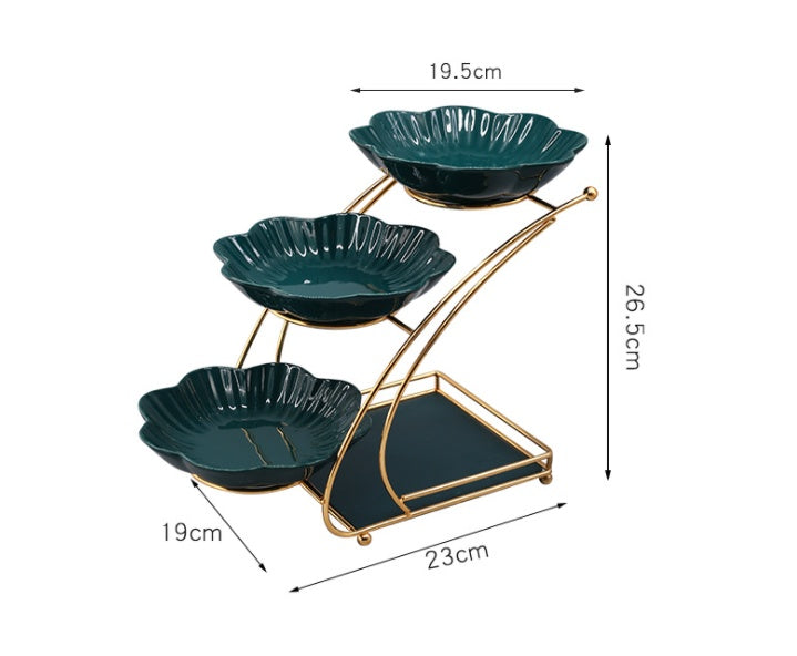 Multi-layer Fruit Tray Light Snacks Dried Fruit Tray Coffee Table