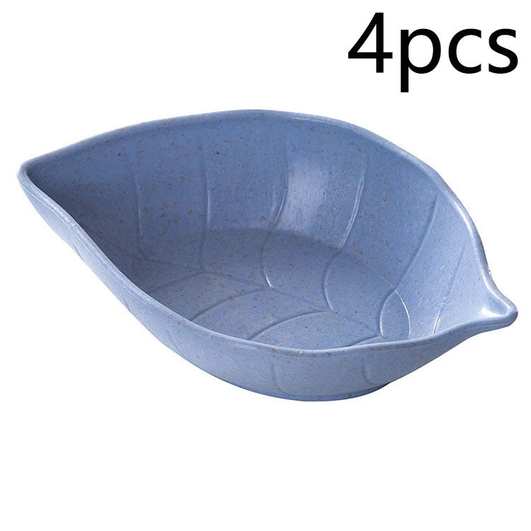 Small Straw Leaves Saucer Creative Snacks Plate Japanese Style Tableware Vinegar Dish